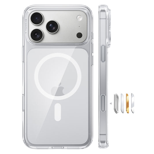 MagSafe-Hülle für Apple iPhone 18 Pro / 17 Pro, Torras, Guardian, Transparent