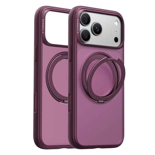 MagSafe-Hülle für Apple iPhone 18 Pro / 17 Pro, Torras, Ostand O1 Guardian, Lila