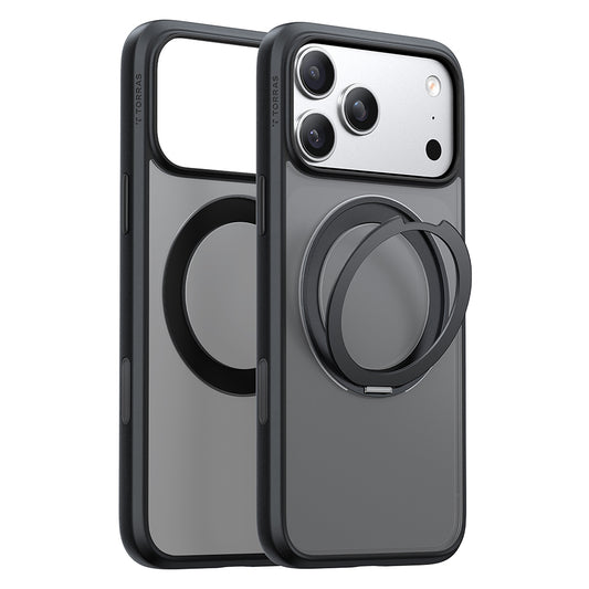 MagSafe-Hülle für Apple iPhone 18 Pro / 17 Pro, Torras, Ostand O1 Guardian, Schwarz