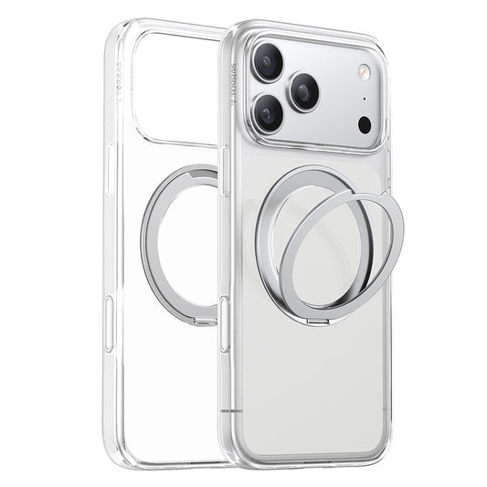 MagSafe-Hülle für Apple iPhone 18 Pro / 17 Pro, Torras, Ostand O1 Guardian, Transparent