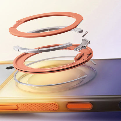 MagSafe Case for Apple iPhone 18 Pro / 17 Pro, Torras, Ostand O3 Air Gradient, Blue Orange