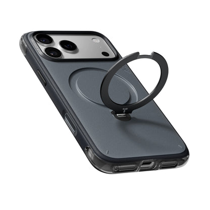 MagSafe-Hülle für Apple iPhone 18 Pro / 17 Pro, Torras, Ostand Q3 Air Essential, Schwarz