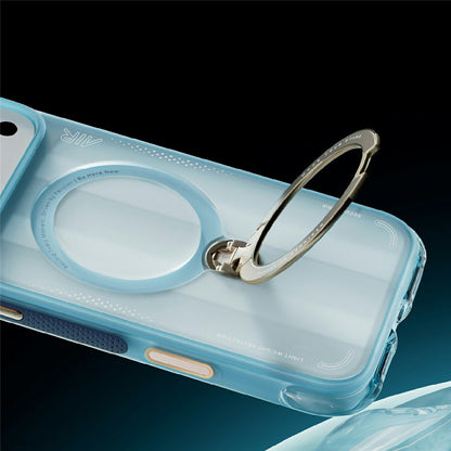 MagSafe-Hülle für Apple iPhone 18 Pro / 17 Pro, Torras, Ostand Q3 Air Football, Blau
