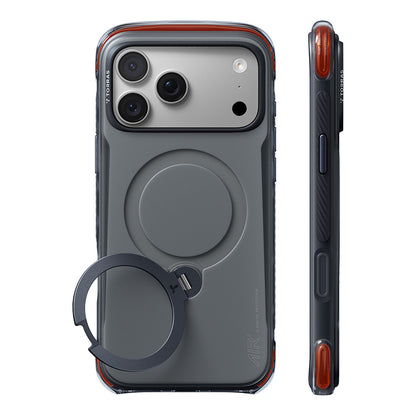 MagSafe-Hülle für Apple iPhone 18 Pro / 17 Pro, Torras, Ostand Q3 Air Pro, Schwarz