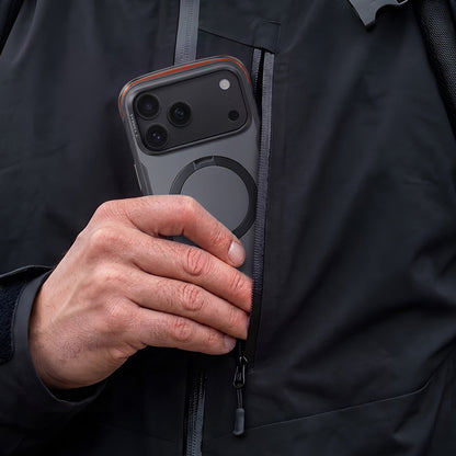 MagSafe-Hülle für Apple iPhone 18 Pro / 17 Pro, Torras, Ostand Q3 Air Pro, Schwarz