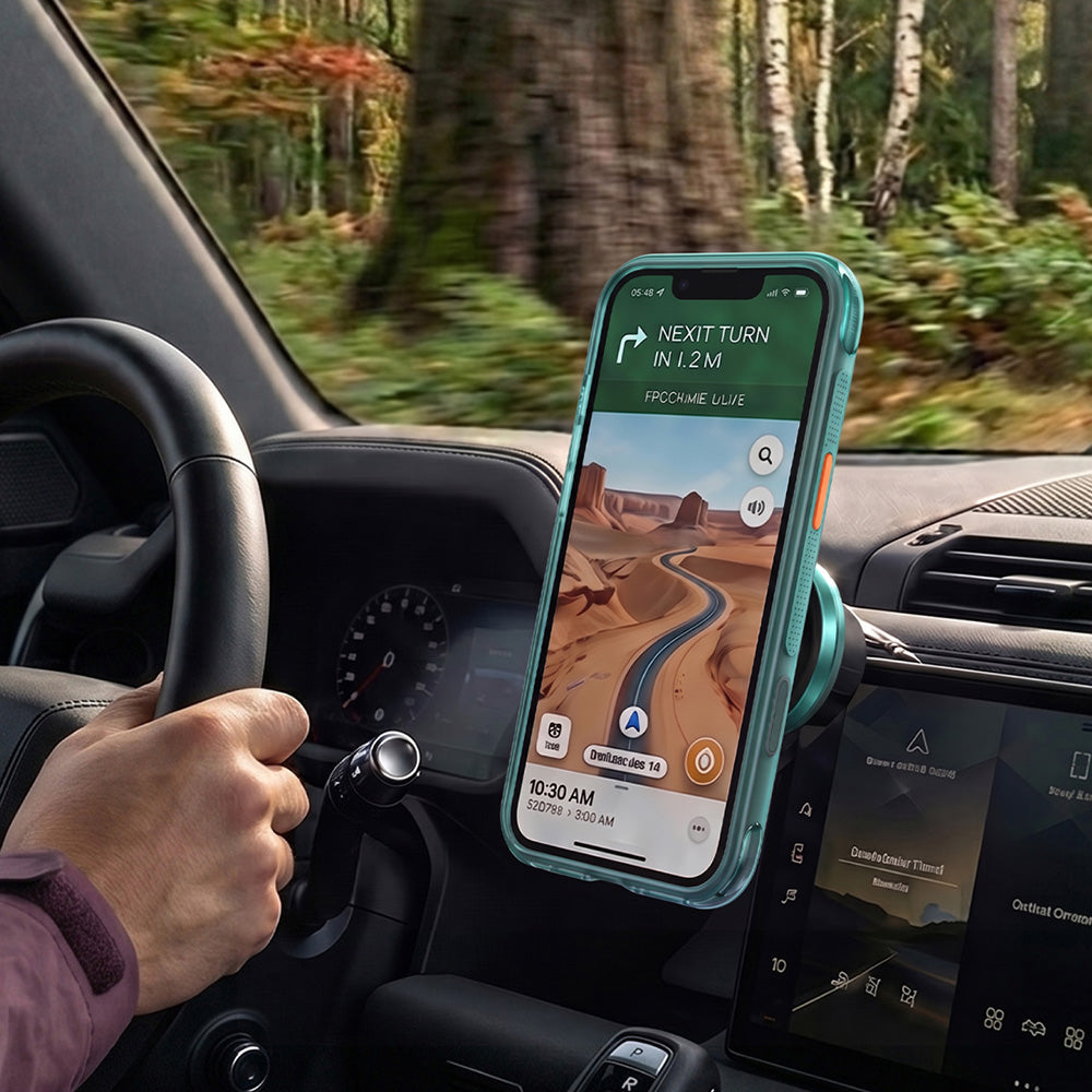 MagSafe Case for Apple iPhone 18 Pro / 17 Pro, Torras, Ostand Q3 Air, Green