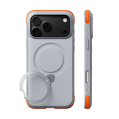 MagSafe-Hülle für Apple iPhone 18 Pro / 17 Pro, Torras, Ostand Q3 Rugged, Weiß