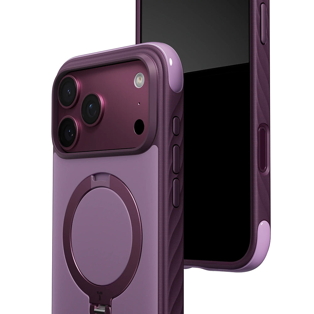 MagSafe-Hülle für Apple iPhone 18 Pro / 17 Pro, Torras, Ostand Q3 Rugged, Weiß