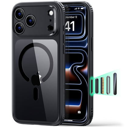 MagSafe-Hülle für Apple iPhone 18 Pro, ESR, Classic Hybrid, Schwarz Transparent