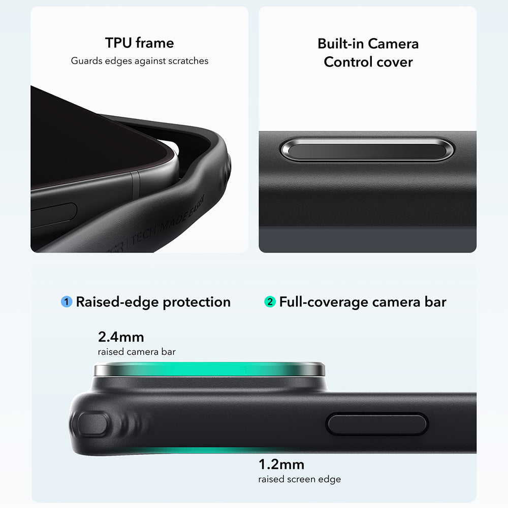 MagSafe Case for Apple iPhone 18 Pro Max / 17 Pro Max, ESR, Classic Hybrid Kickstand, Matte Black