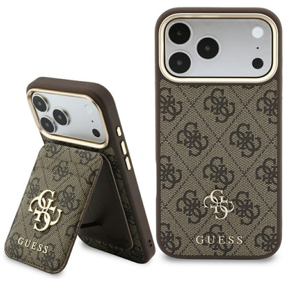 MagSafe Case for Apple iPhone 18 Pro Max / 17 Pro Max, Guess, 4G Cardslot, Brown