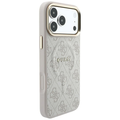 MagSafe-Hülle für Apple iPhone 18 Pro Max / 17 Pro Max, Guess, 4G Embossed Classic, Rosa