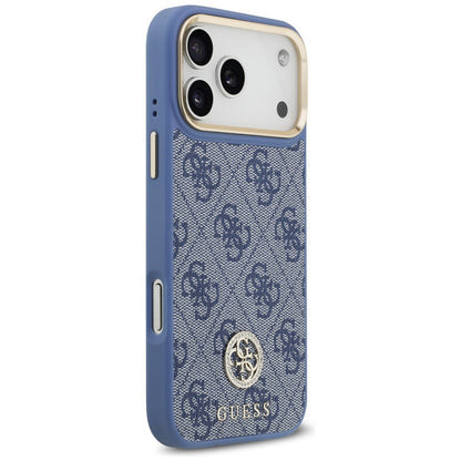 MagSafe-Hülle für Apple iPhone 18 Pro Max / 17 Pro Max, Guess, 4G Strass Logo, Blau