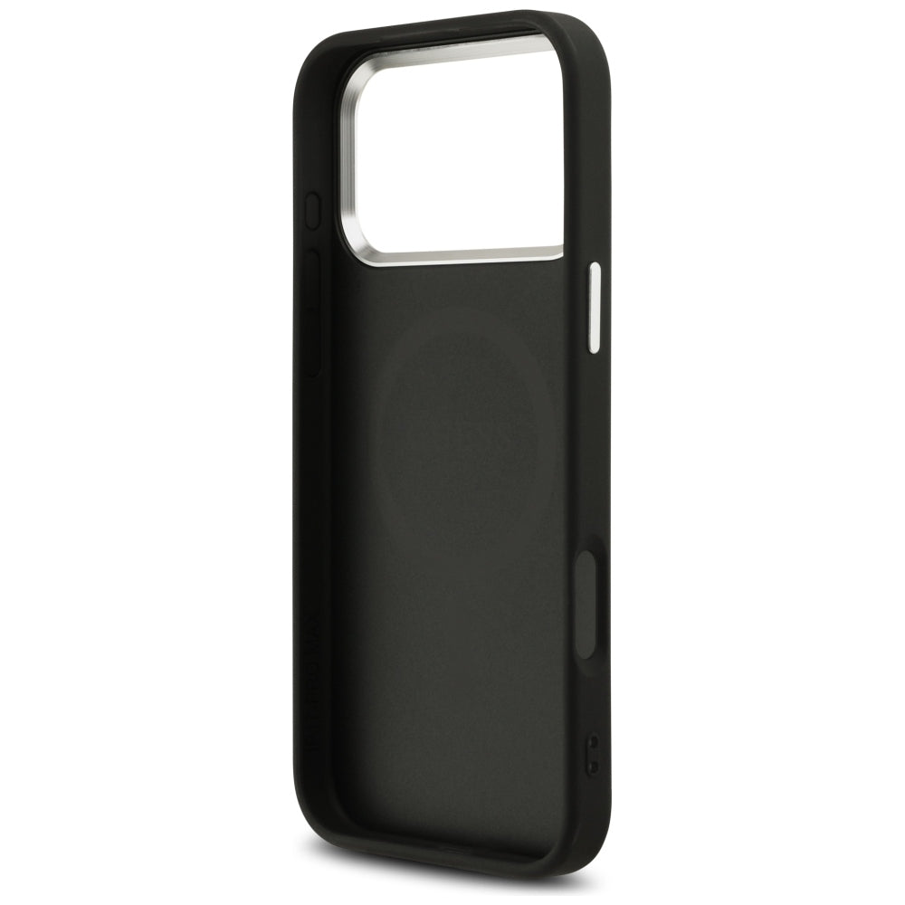MagSafe Case for Apple iPhone 18 Pro Max / 17 Pro Max, Guess, Glitter Triangle Logo, Black