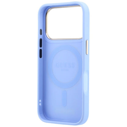 MagSafe-Hülle für Apple iPhone 18 Pro Max / 17 Pro Max, Guess, Grained Ring Stand 360 Classic, Bleu