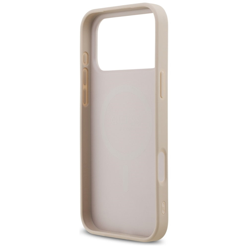 MagSafe-Hülle für Apple iPhone 18 Pro Max / 17 Pro Max, Guess, Saffiano, Rosa