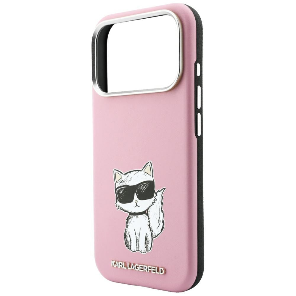 MagSafe-Hülle für Apple iPhone 18 Pro Max / 17 Pro Max, Karl Lagerfeld, Choupette Sketch, Rosa