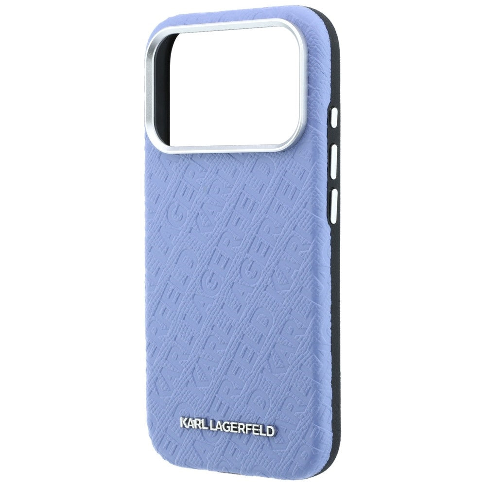 MagSafe-Hülle für Apple iPhone 18 Pro Max / 17 Pro Max, Karl Lagerfeld, geprägtes Metall-Logo, Blau