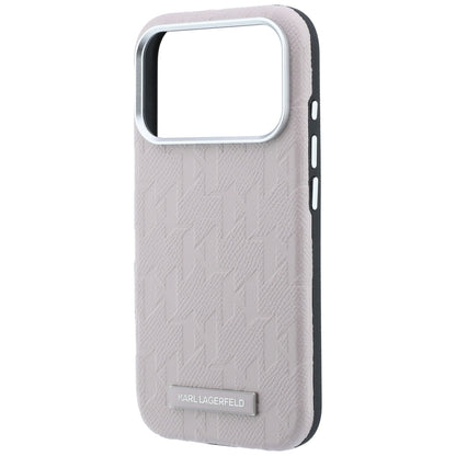 MagSafe-Hülle für Apple iPhone 18 Pro Max / 17 Pro Max, Karl Lagerfeld, Geprägtes Mono Resin Logo, Rosa