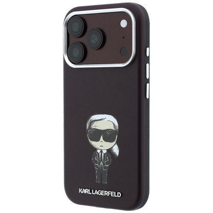MagSafe-Hülle für Apple iPhone 18 Pro Max / 17 Pro Max, Karl Lagerfeld, HC SW Ikonik, Weinrot