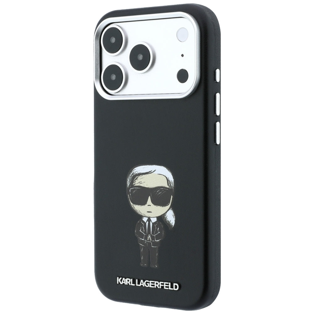 MagSafe-Hülle für Apple iPhone 18 Pro Max / 17 Pro Max, Karl Lagerfeld, Ikonik Sketch, Schwarz