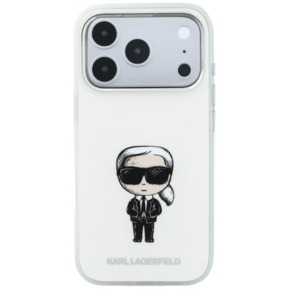 MagSafe-Hülle für Apple iPhone 18 Pro Max / 17 Pro Max, Karl Lagerfeld, IML Ikonik Sketch Print, Beige
