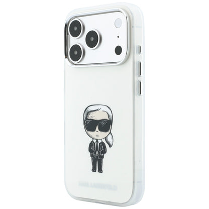 MagSafe-Hülle für Apple iPhone 18 Pro Max / 17 Pro Max, Karl Lagerfeld, IML Ikonik Sketch Print, Beige