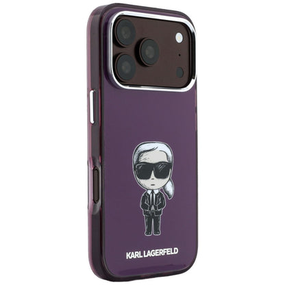 MagSafe-Hülle für Apple iPhone 18 Pro Max / 17 Pro Max, Karl Lagerfeld, IML Ikonik Sketch Print, Weinrot
