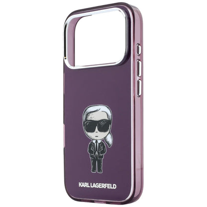 MagSafe-Hülle für Apple iPhone 18 Pro Max / 17 Pro Max, Karl Lagerfeld, IML Ikonik Sketch Print, Weinrot