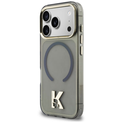 MagSafe-Hülle für Apple iPhone 18 Pro Max / 17 Pro Max, Karl Lagerfeld, IML Karl Head Logo, Schwarz