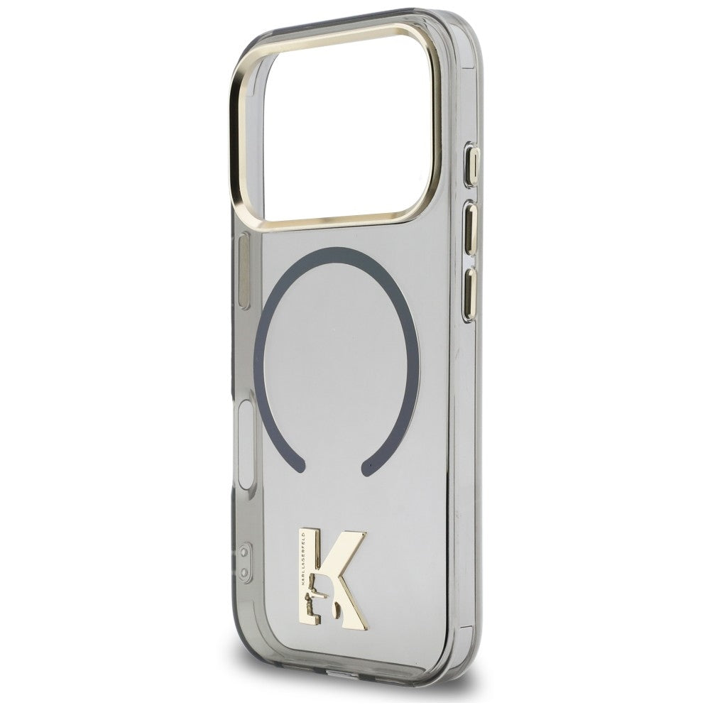 MagSafe-Hülle für Apple iPhone 18 Pro Max / 17 Pro Max, Karl Lagerfeld, IML Karl Head Logo, Schwarz