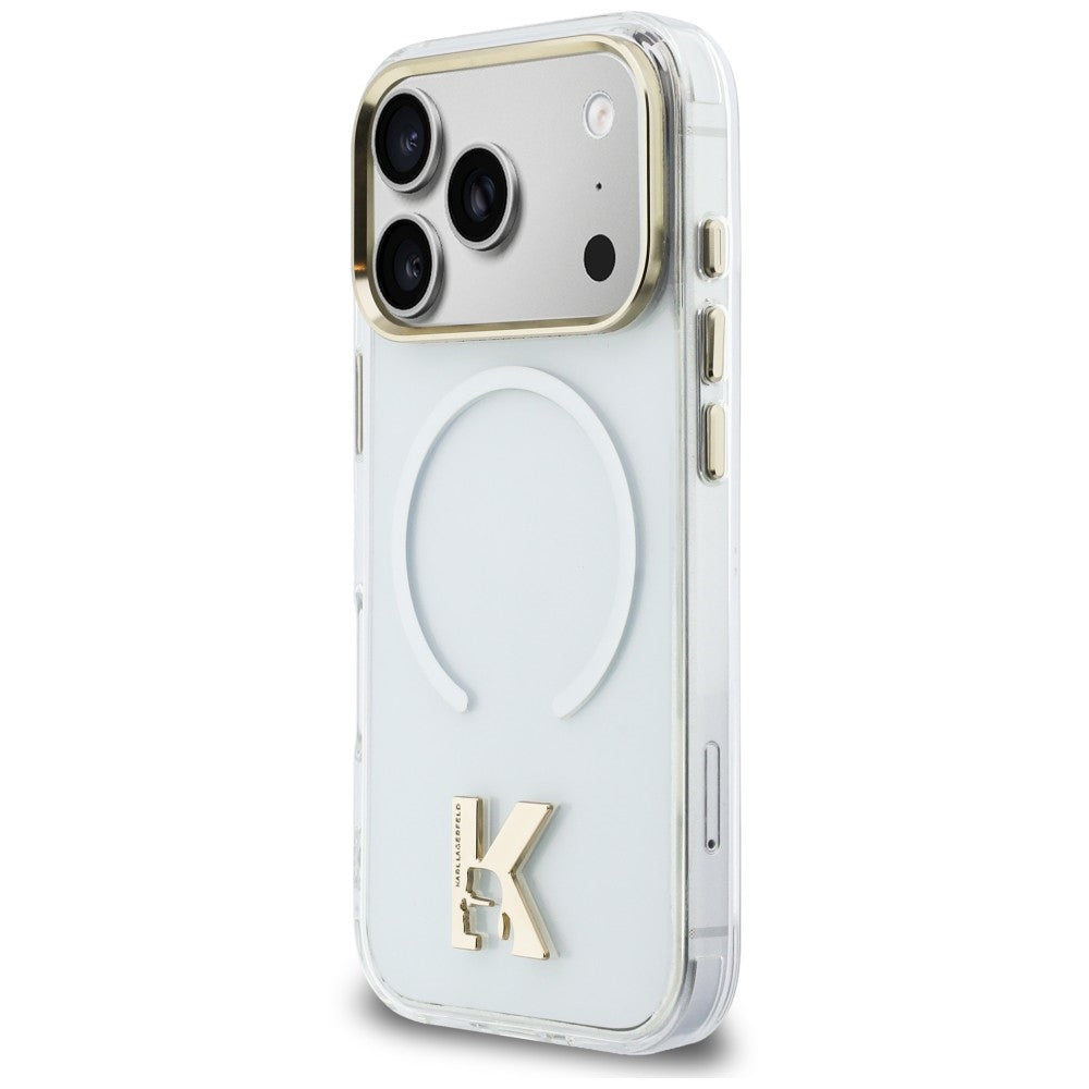 MagSafe-Hülle für Apple iPhone 18 Pro Max / 17 Pro Max, Karl Lagerfeld, IML Karl Head Logo, transparent