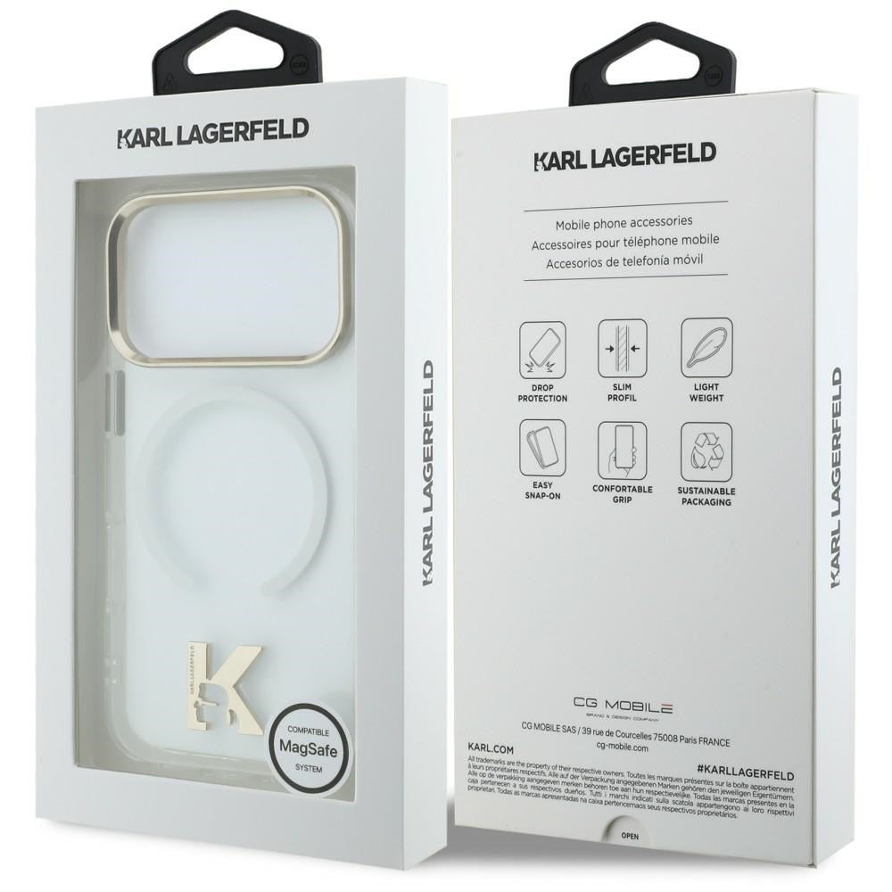 MagSafe-Hülle für Apple iPhone 18 Pro Max / 17 Pro Max, Karl Lagerfeld, IML Karl Head Logo, transparent