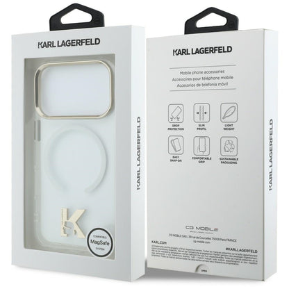 MagSafe-Hülle für Apple iPhone 18 Pro Max / 17 Pro Max, Karl Lagerfeld, IML Karl Head Logo, transparent