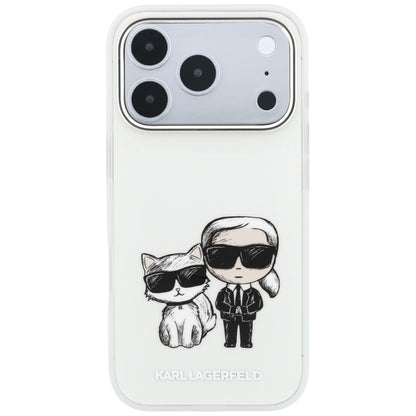 MagSafe-Hülle für Apple iPhone 18 Pro Max / 17 Pro Max, Karl Lagerfeld, IML KC Bodies Sketch Print, Beige