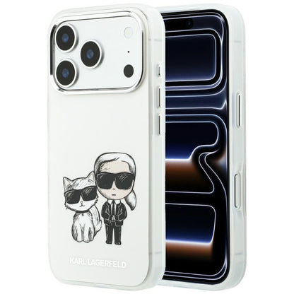 MagSafe-Hülle für Apple iPhone 18 Pro Max / 17 Pro Max, Karl Lagerfeld, IML KC Bodies Sketch Print, Beige