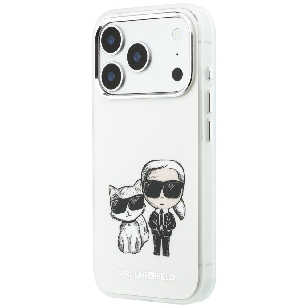 MagSafe-Hülle für Apple iPhone 18 Pro Max / 17 Pro Max, Karl Lagerfeld, IML KC Bodies Sketch Print, Beige
