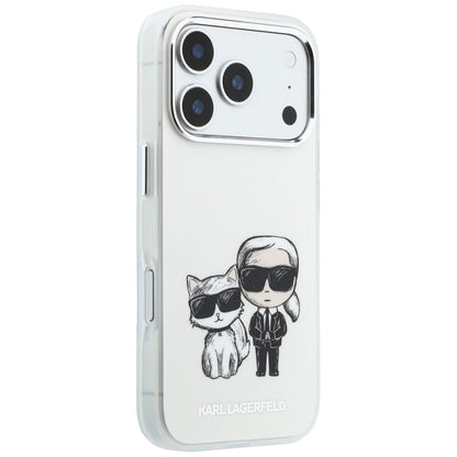 MagSafe-Hülle für Apple iPhone 18 Pro Max / 17 Pro Max, Karl Lagerfeld, IML KC Bodies Sketch Print, Beige