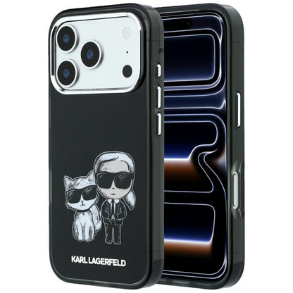 MagSafe-Hülle für Apple iPhone 18 Pro Max / 17 Pro Max, Karl Lagerfeld, IML KC Bodies Sketch Print, Schwarz