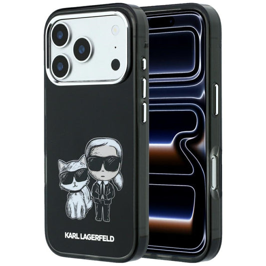 MagSafe-Hülle für Apple iPhone 18 Pro Max / 17 Pro Max, Karl Lagerfeld, IML KC Bodies Sketch Print, Schwarz