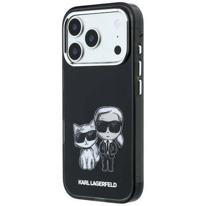 MagSafe-Hülle für Apple iPhone 18 Pro Max / 17 Pro Max, Karl Lagerfeld, IML KC Bodies Sketch Print, Schwarz