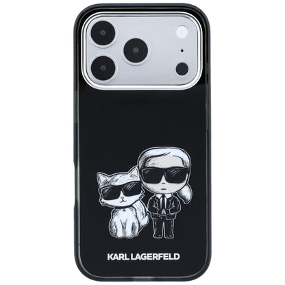 MagSafe-Hülle für Apple iPhone 18 Pro Max / 17 Pro Max, Karl Lagerfeld, IML KC Bodies Sketch Print, Schwarz