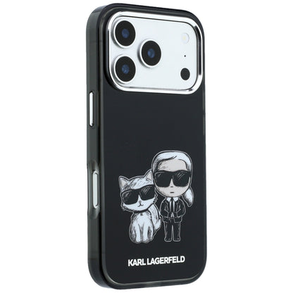 MagSafe-Hülle für Apple iPhone 18 Pro Max / 17 Pro Max, Karl Lagerfeld, IML KC Bodies Sketch Print, Schwarz