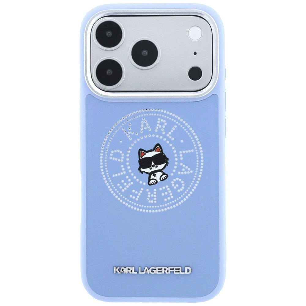 MagSafe-Hülle für Apple iPhone 18 Pro Max / 17 Pro Max, Karl Lagerfeld, Point and Choupette Sketch, Bleu