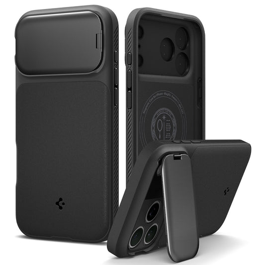 MagSafe-Hülle für Apple iPhone 18 Pro Max / 17 Pro Max, Spigen, Optik Armor, Schwarz ACS09900