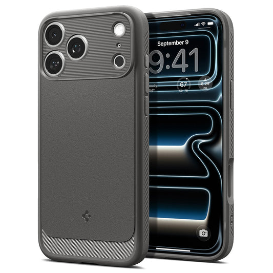 MagSafe-Hülle für Apple iPhone 18 Pro Max / 17 Pro Max, Spigen, Rugged Armor, Grau ACS12110