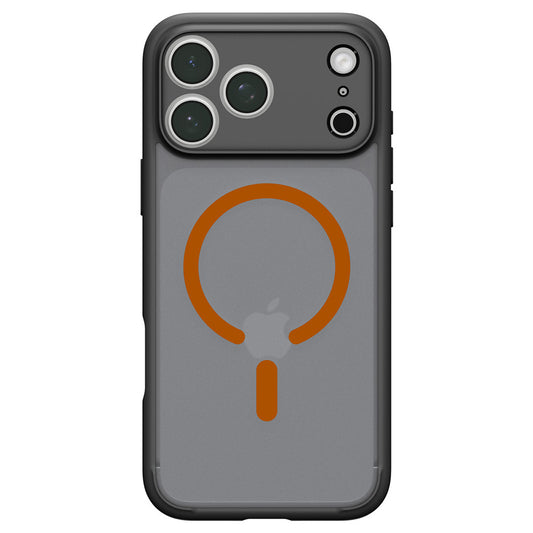 MagSafe-Hülle für Apple iPhone 18 Pro Max / 17 Pro Max, Spigen, Ultra Hybrid, Schwarz Orange Satin ACS12125