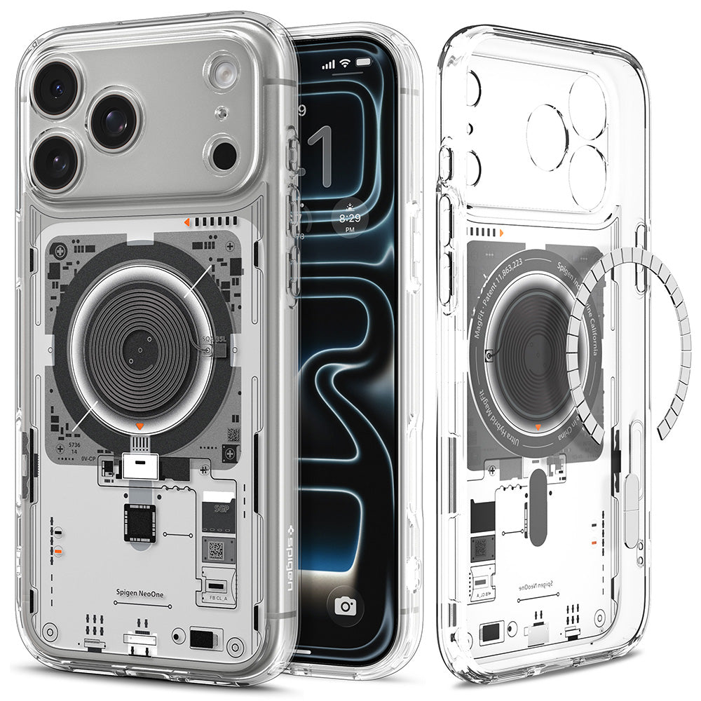 MagSafe-Hülle für Apple iPhone 18 Pro Max / 17 Pro Max, Spigen, Ultra Hybrid Neo One, Transparent ACS12129