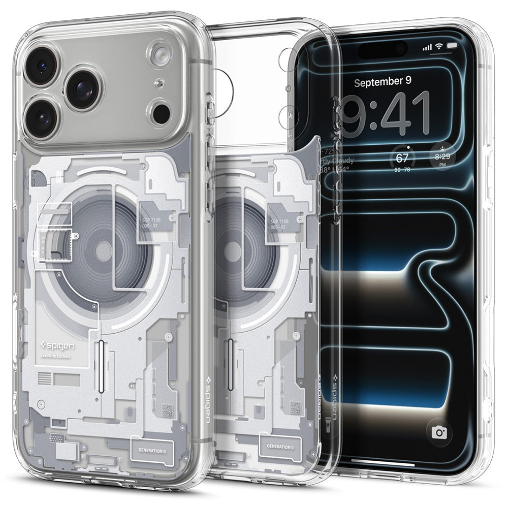MagSafe Case for Apple iPhone 18 Pro Max / 17 Pro Max, Spigen, Ultra Hybrid Zero One, White ACS12126