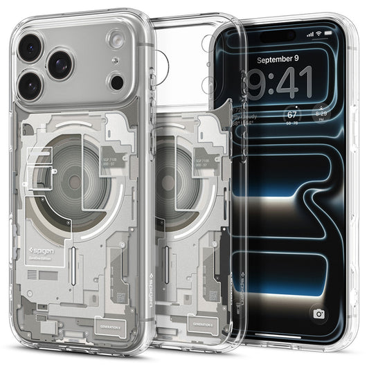 MagSafe-Hülle für Apple iPhone 18 Pro Max / 17 Pro Max, Spigen, Ultra Hybrid Zero One, Grau ACS12127